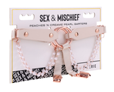 Sportsheets Sex and Mischief Peaches n CreaMe Pearl Garters Cuffs And Restraints